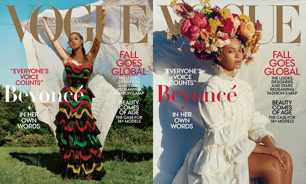 Beyoncé for the September issue of Vogue Magazine Cover