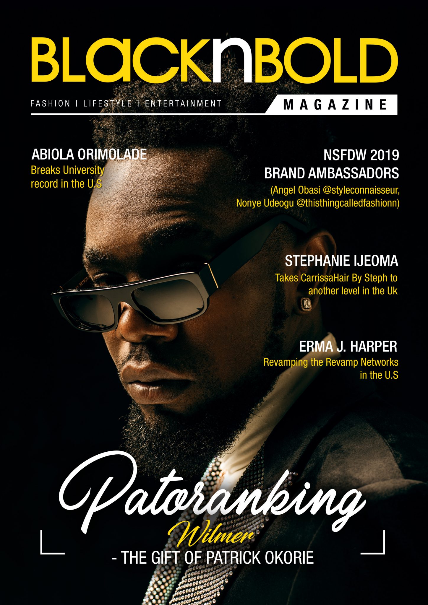 Patoranking Covers the May edition of BlackNBold magazine