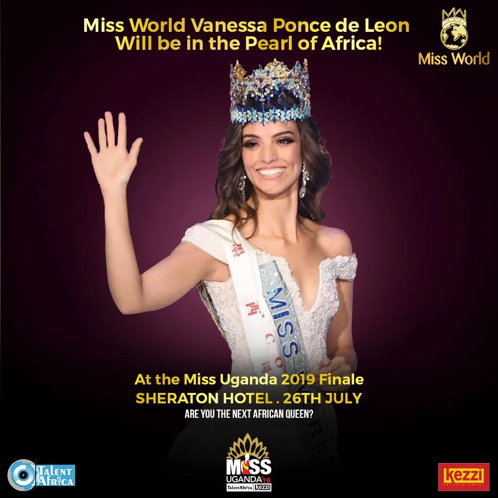 Miss World 2018 Vanessa Ponce to visit Uganda for Miss Uganda 2019 Grand Finale 