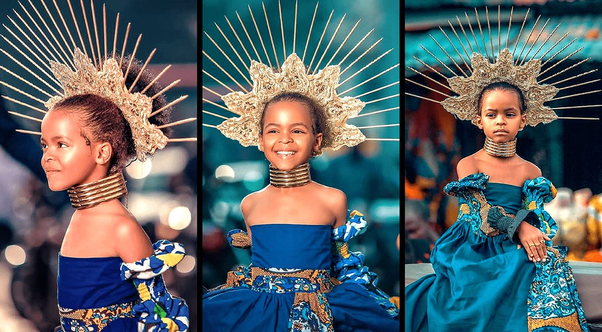 Winner Of African Kids Fashion Week is June Alaare Wisse a 7 years old Nigerian Dutch Model