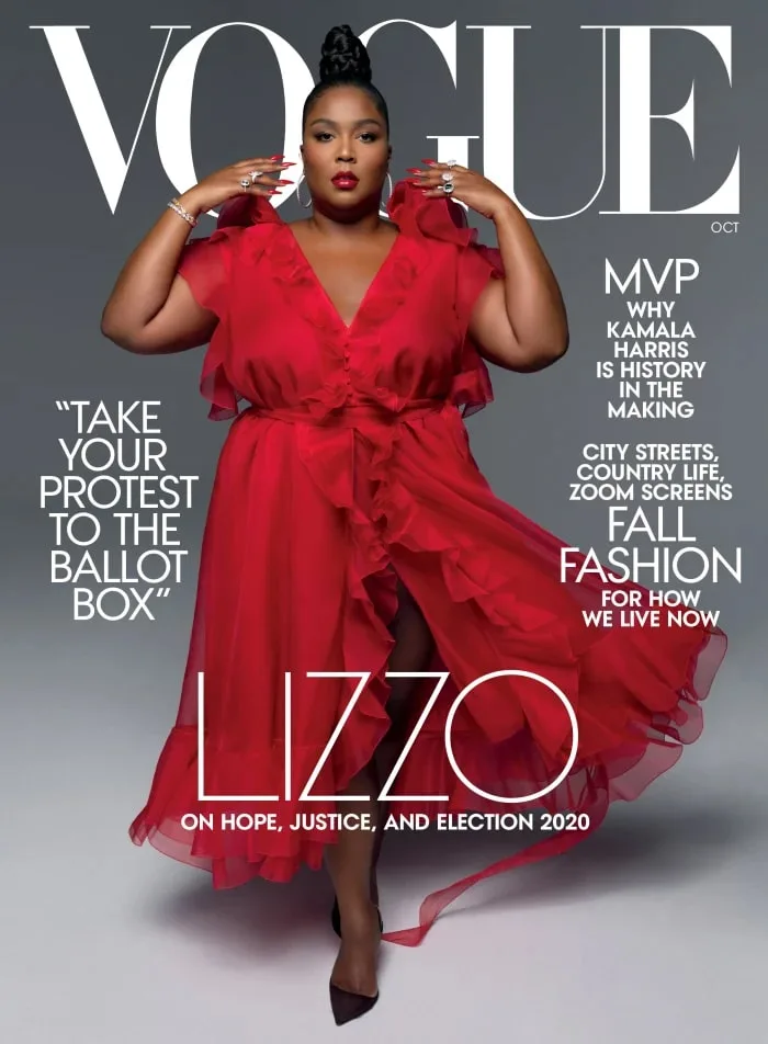 Lizzo On The Cover Of ‘vogue’ Magazine October Issue