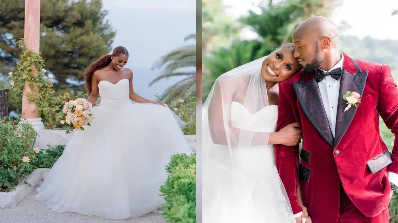 Issa Rae Marries Longtime Beau Louis Diame in Custom Vera Wang Dress