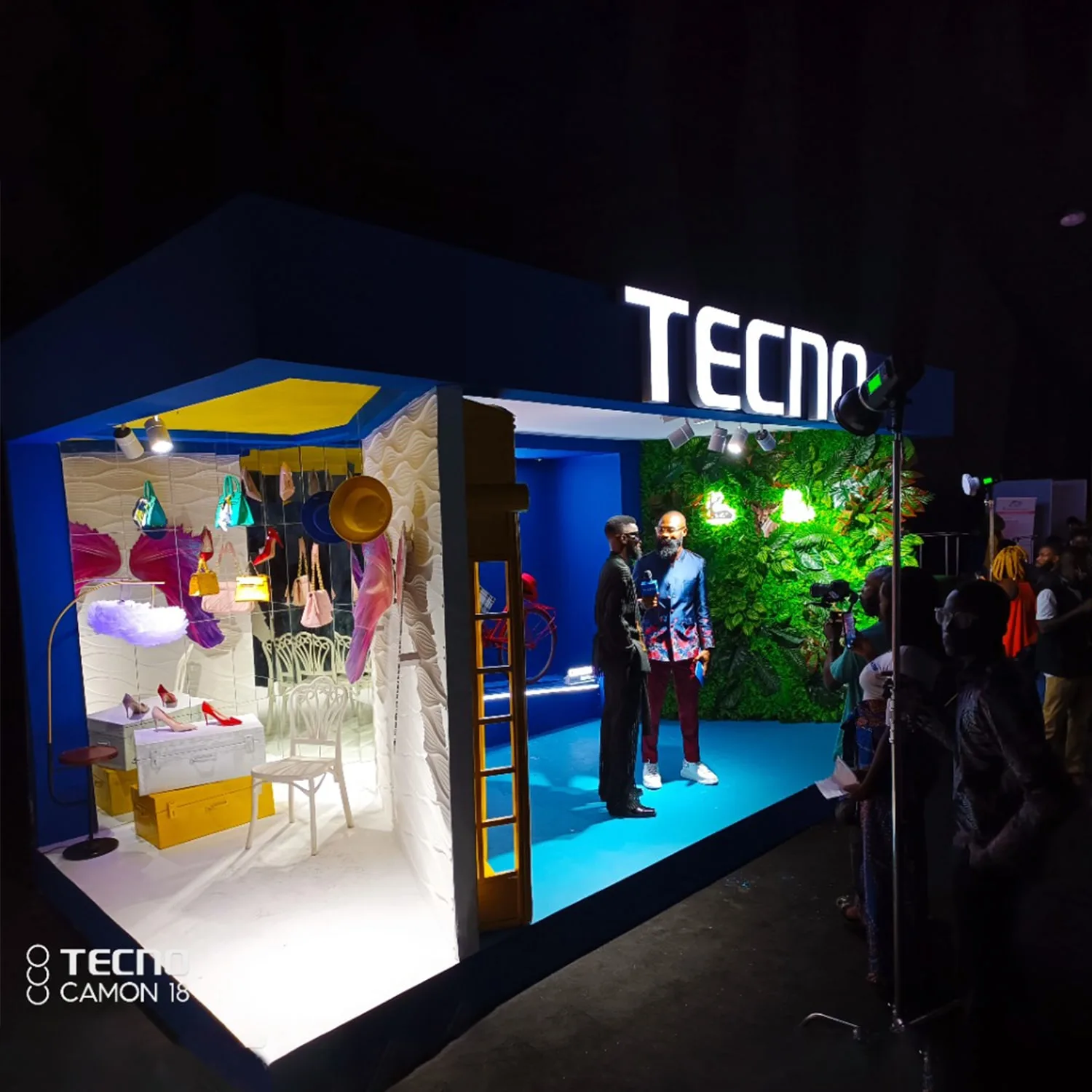 TECNO Booth: Tecno Mobile Capture Moments On The Camon 18 Series At Lagos Fashion Week 2021